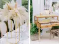 Décoration de mariage bohème avec pampas et bar à limonade. Une belle idée pour une organisation mariage soi-même.