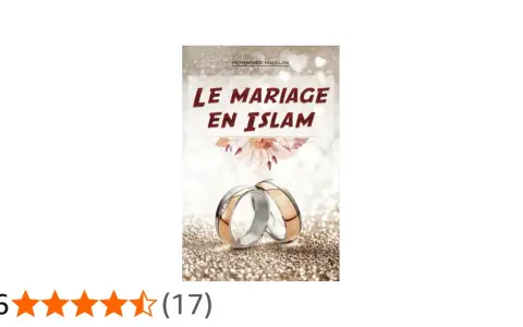 Bague de mariage symbolisant le mariage en Islam, avec le titre du livre "Le Mariage en Islam" de Mohamed Muslim.
