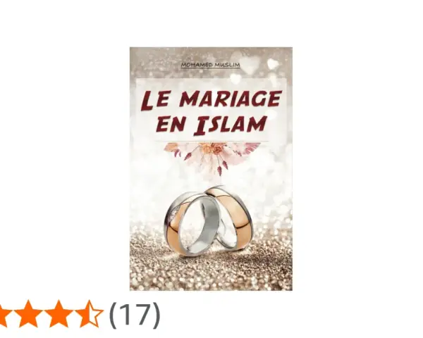 Bague de mariage symbolisant le mariage en Islam, avec le titre du livre "Le Mariage en Islam" de Mohamed Muslim.